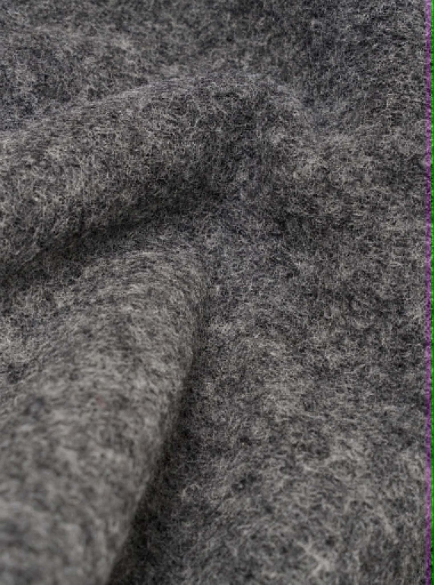 UNIVERSAL WORKS ZIP BOMBER WOOL FLEECE - GREY MARL