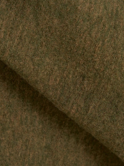 UNIVERSAL WORKS ADVANCE CARDIGAN WOOL MIX KNIT - OLIVE