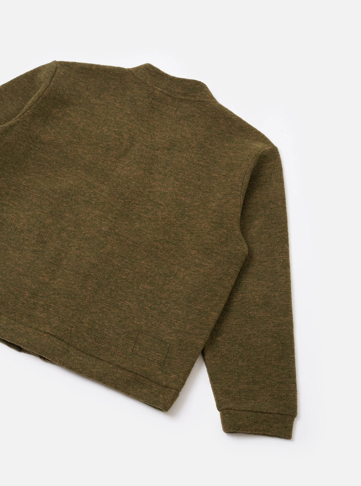 UNIVERSAL WORKS ADVANCE CARDIGAN WOOL MIX KNIT - OLIVE