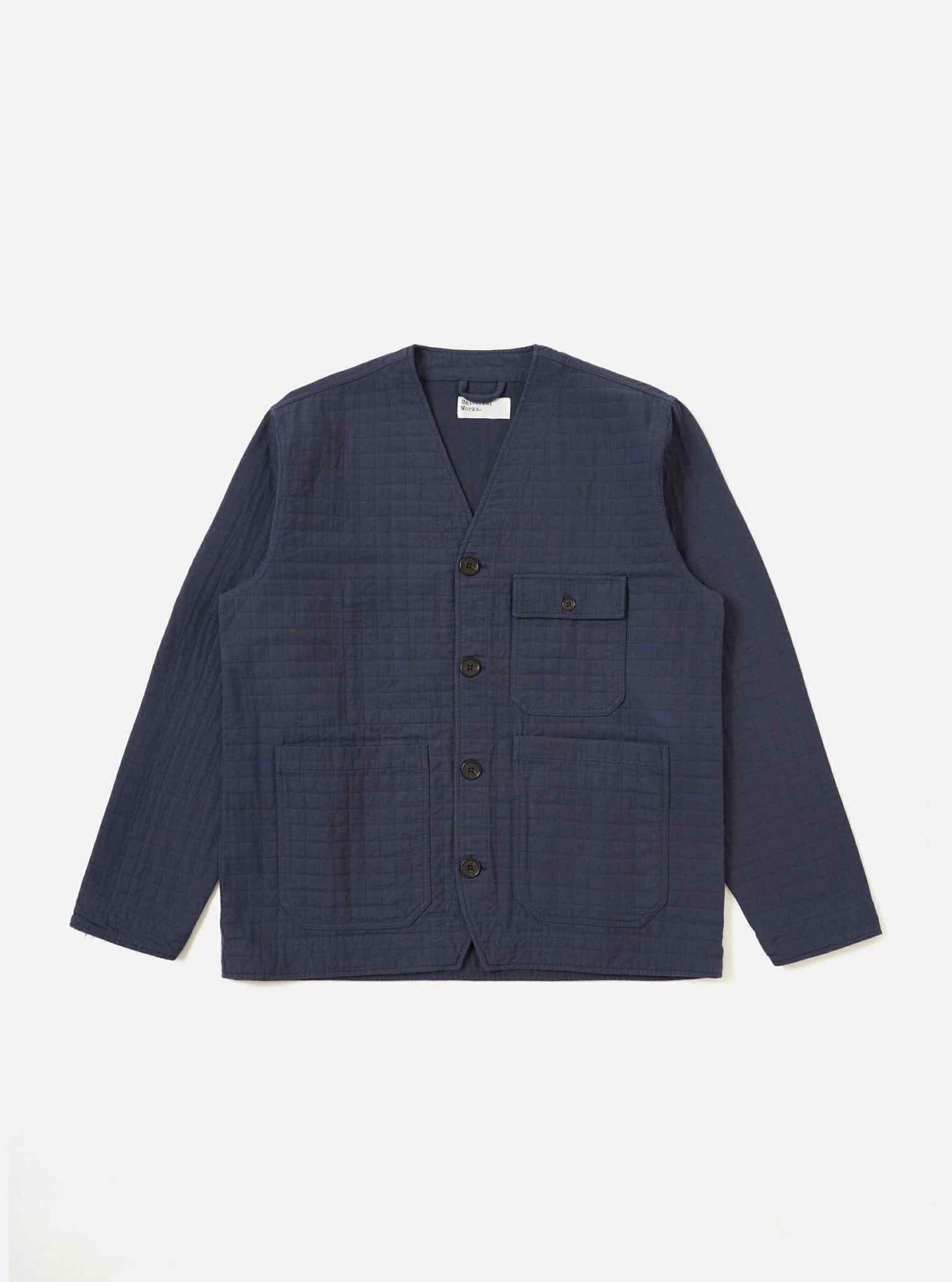 UNIVERSAL WORKS CABIN JACKET RAHIM COTTON - NAVY