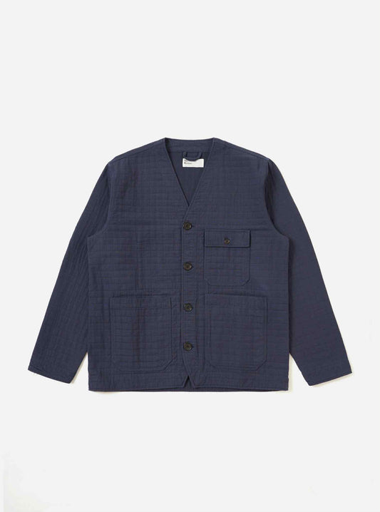 UNIVERSAL WORKS CABIN JACKET RAHIM COTTON - NAVY