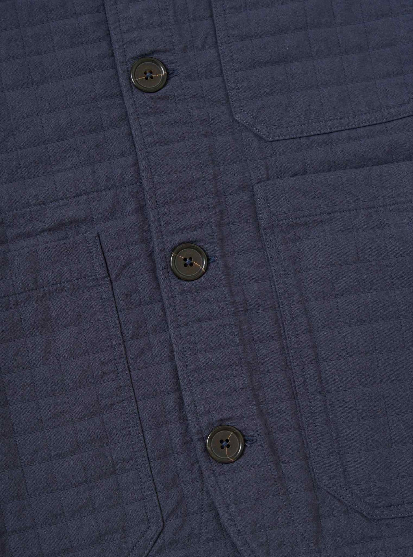 UNIVERSAL WORKS CABIN JACKET RAHIM COTTON - NAVY