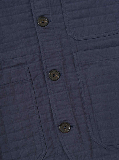 UNIVERSAL WORKS CABIN JACKET RAHIM COTTON - NAVY