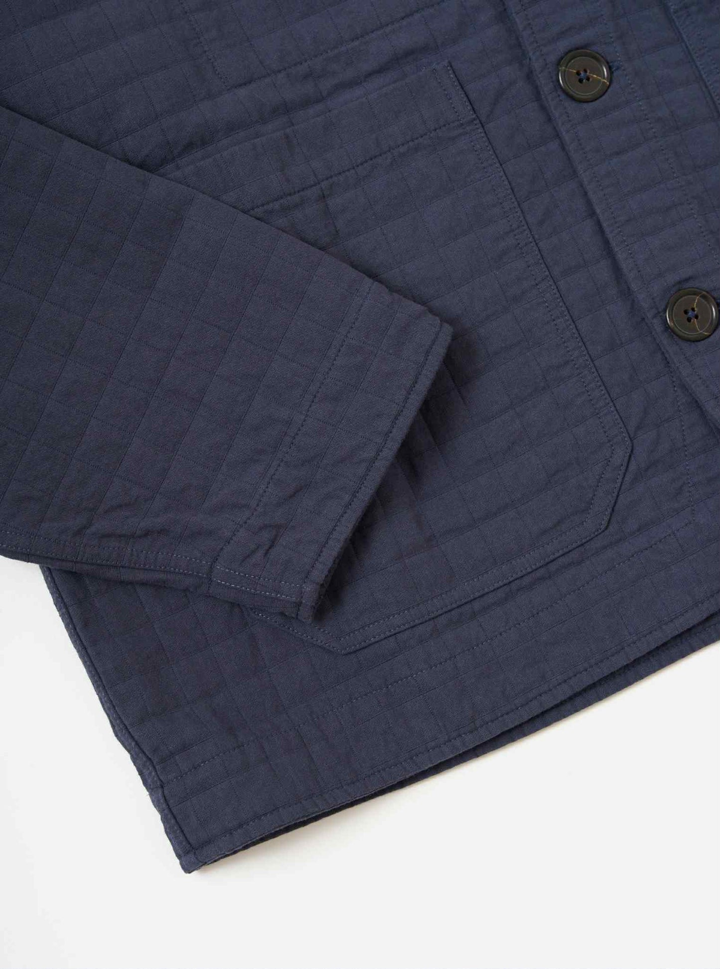 UNIVERSAL WORKS CABIN JACKET RAHIM COTTON - NAVY