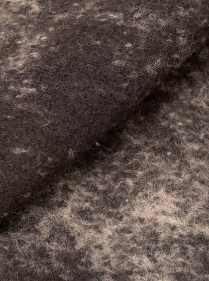 UNIVERSAL WORKS CARDIGAN CLOUD CAMO KNIT - BROWN