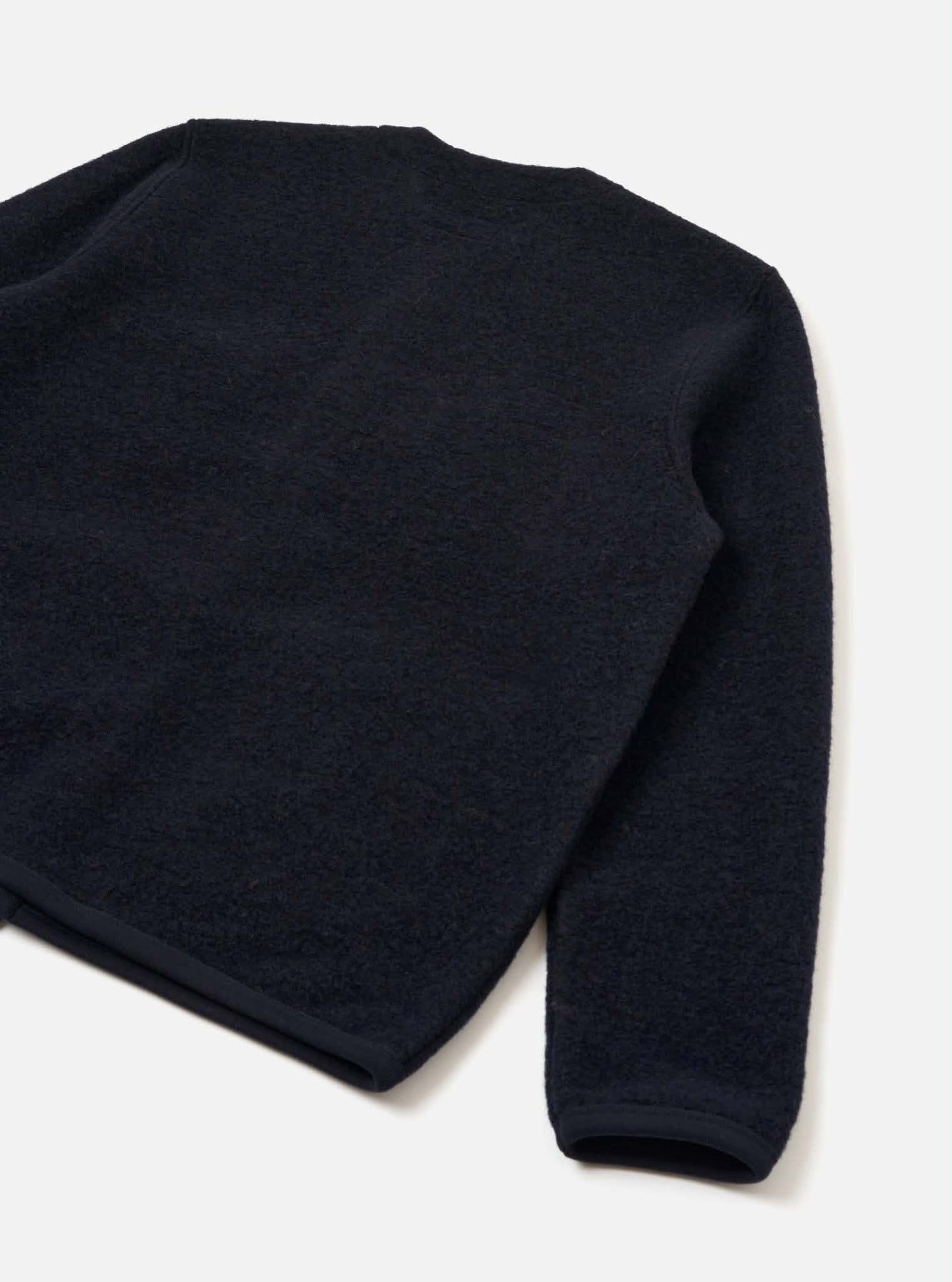 UNIVERSAL WORKS CARDIGAN WOOL FLEECE - NAVY