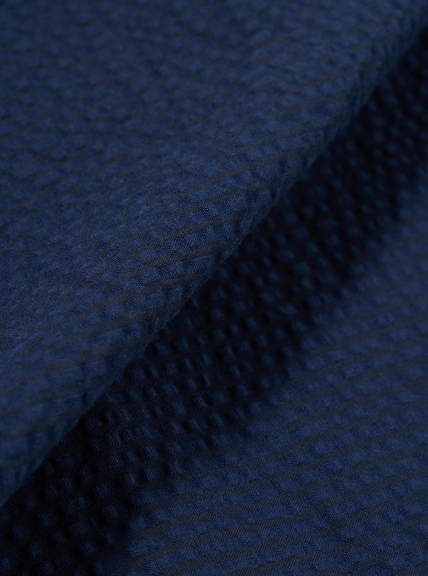 UNIVERSAL WORKS CLEAN SHORT DERBY STRIPE - NAVY