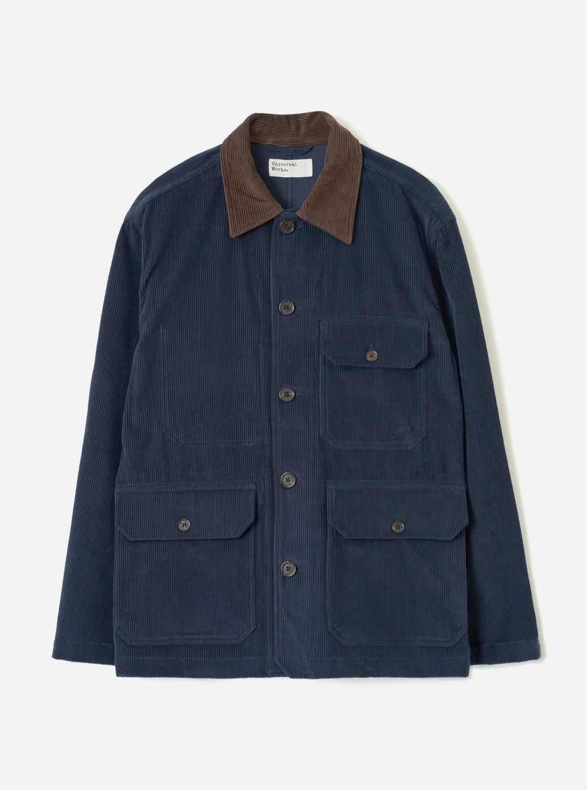 UNIVERSAL WORKS UTILITY JACKET CORD - DARK NAVY