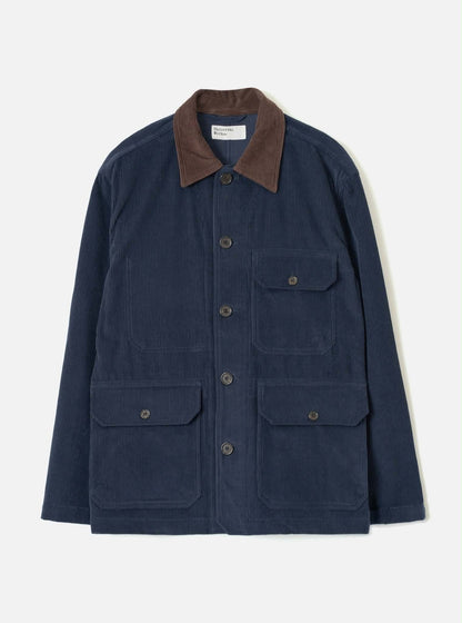 UNIVERSAL WORKS UTILITY JACKET CORD - DARK NAVY