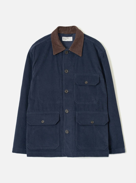 UNIVERSAL WORKS UTILITY JACKET CORD - DARK NAVY