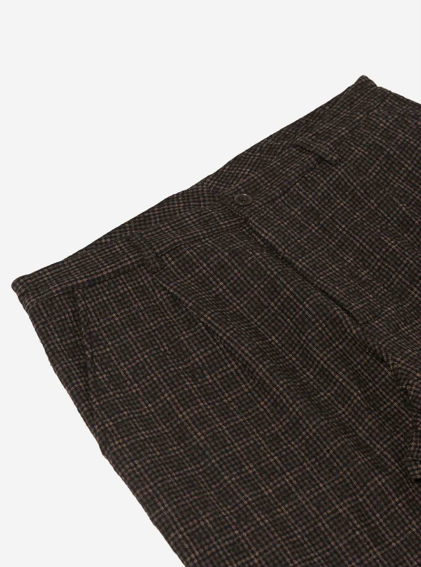 UNIVERSAL WORKS DUKE PANT CEDAR CHECK - BROWN