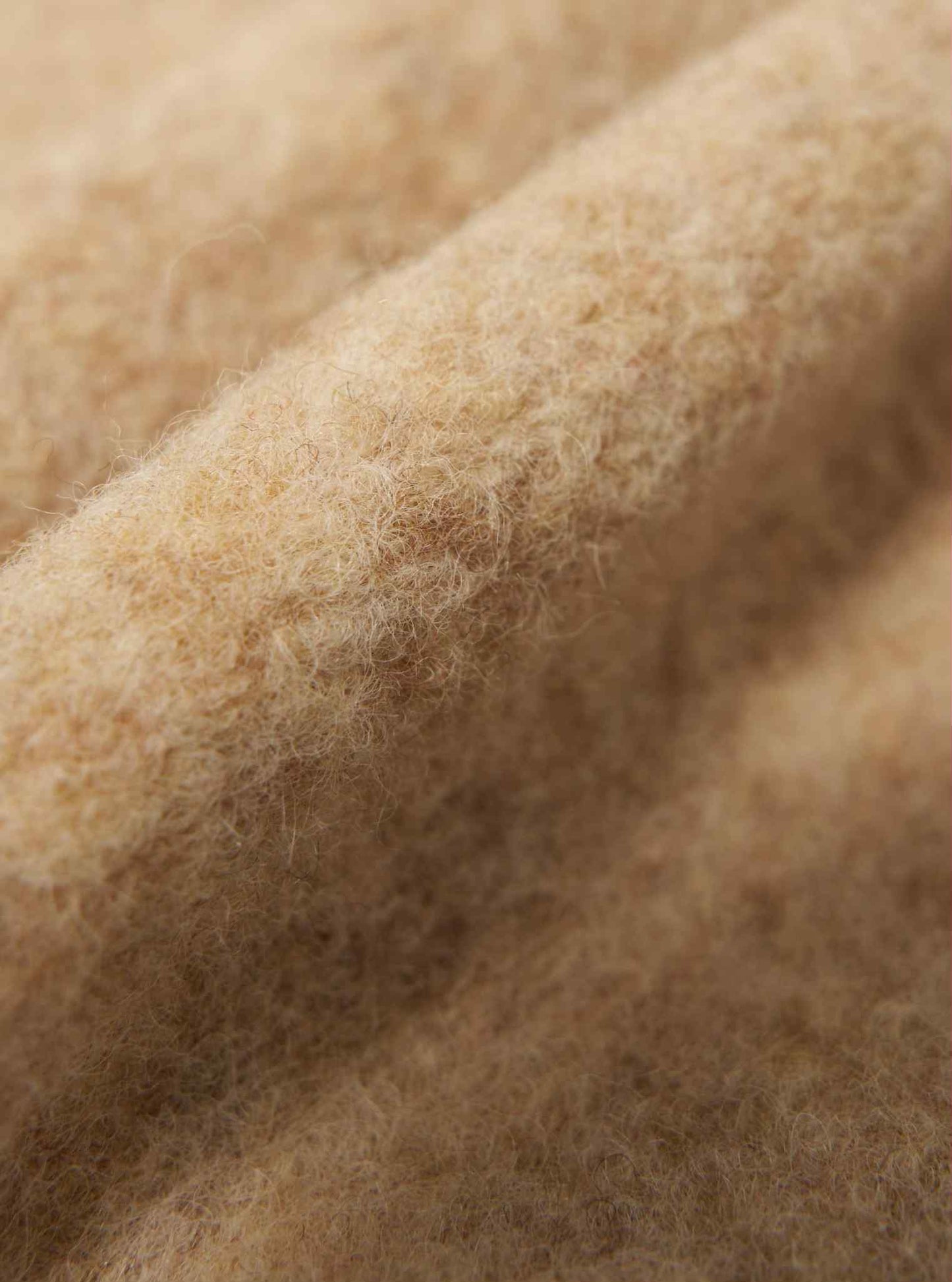 UNIVERSAL WORKS CARDIGAN WOOL FLEECE - FAWN
