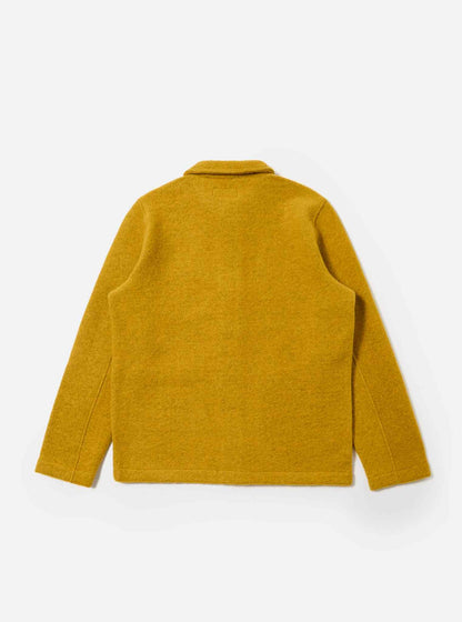 UNIVERSAL WORKS FIELD JACKET WOOL FLEECE - YELLOW
