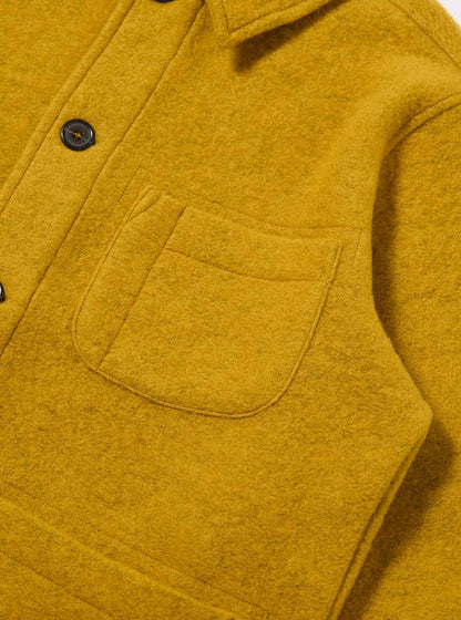 UNIVERSAL WORKS FIELD JACKET WOOL FLEECE - YELLOW
