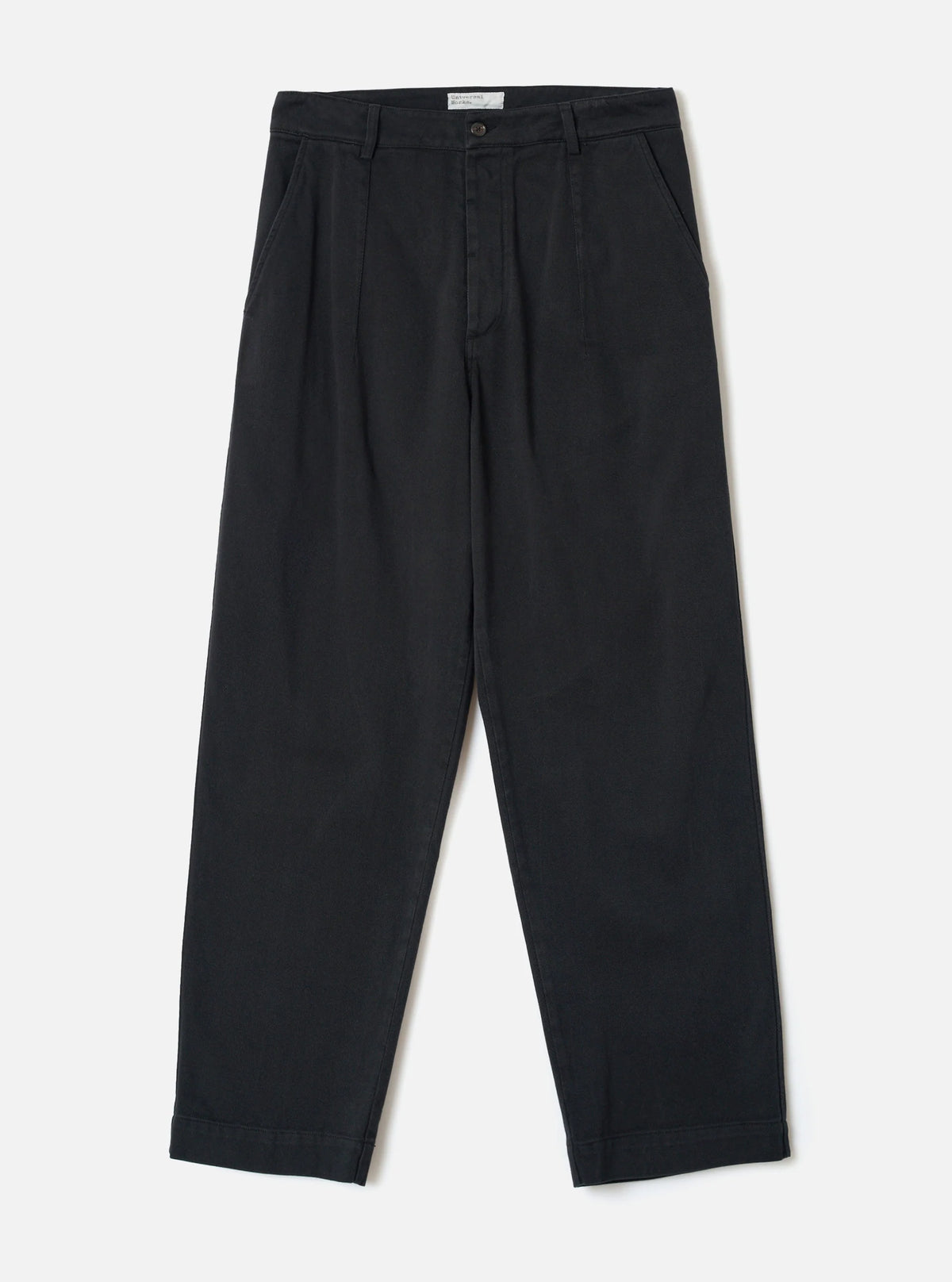 UNIVERSAL WORKS GRAD CHINO DEXTER TWILL - BLACK