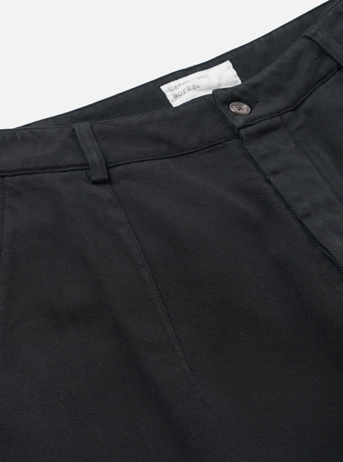 UNIVERSAL WORKS GRAD CHINO DEXTER TWILL - BLACK