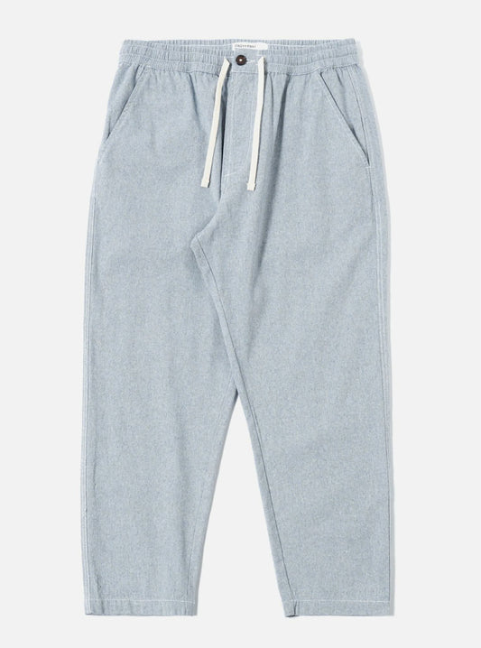 UNIVERSAL WORKS HI WATER TROUSER JEAN CLOTH REWORKED - LIGHT INDIGO