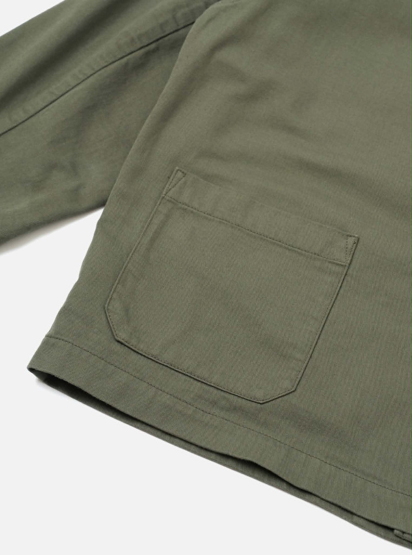 UNIVERSAL WORKS IVES JACKET SLUB SATEEN - OLIVE