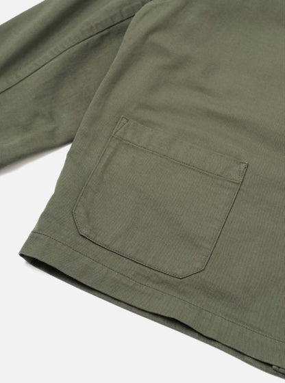 UNIVERSAL WORKS IVES JACKET SLUB SATEEN - OLIVE