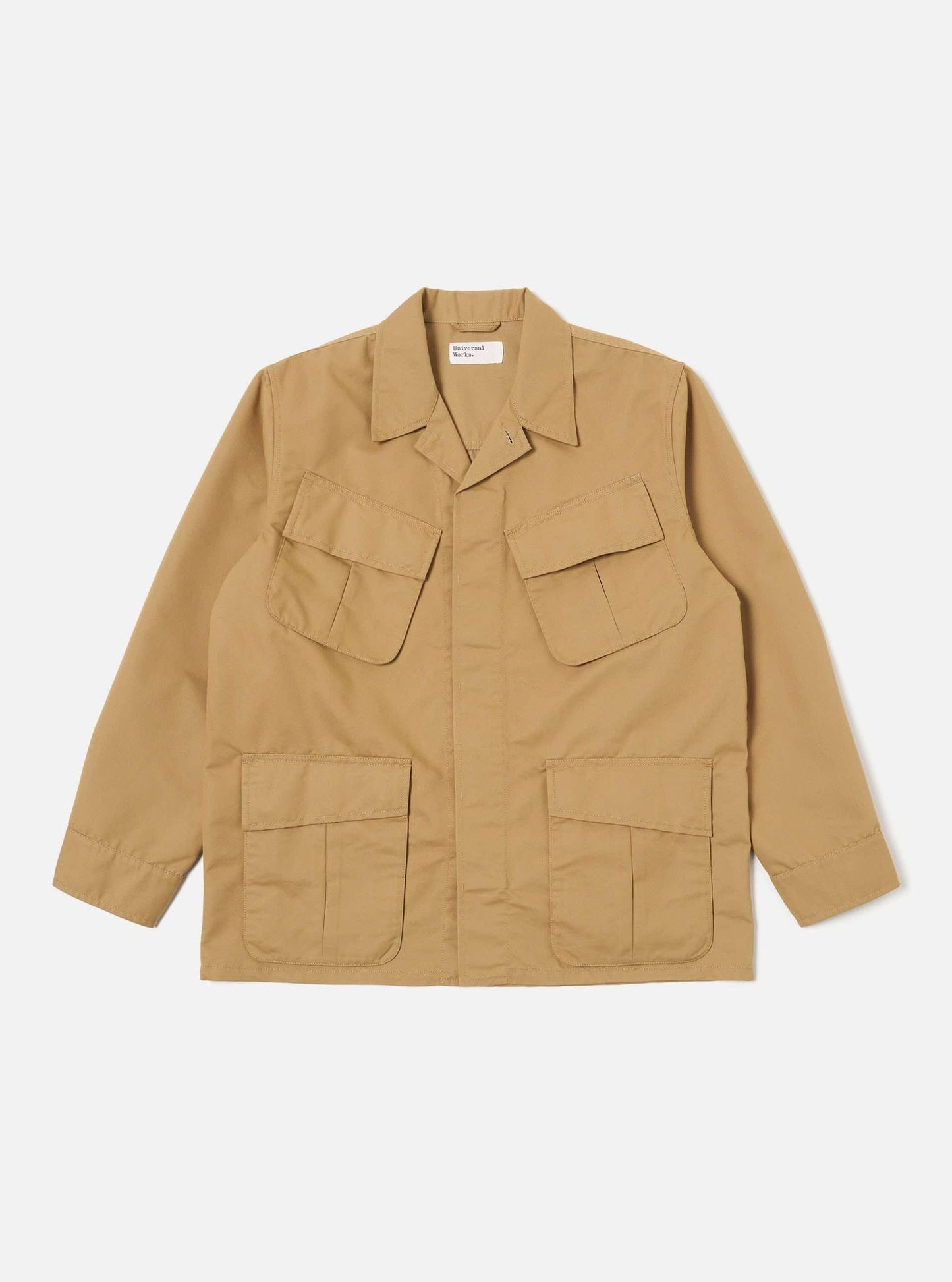 UNIVERSAL WORKS JUNGLE JACKET BRUSHED POLYTECH - SAND