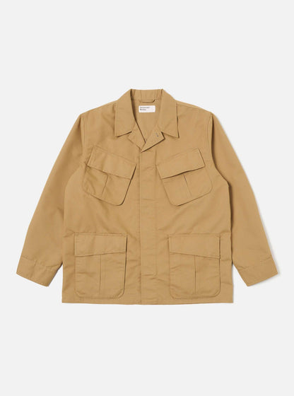 UNIVERSAL WORKS JUNGLE JACKET BRUSHED POLYTECH - SAND