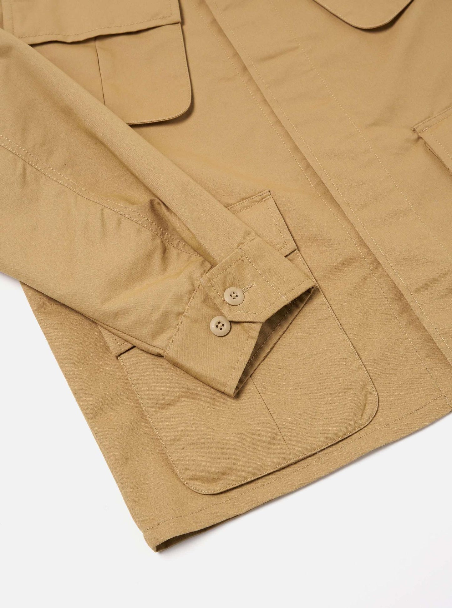 UNIVERSAL WORKS JUNGLE JACKET BRUSHED POLYTECH - SAND