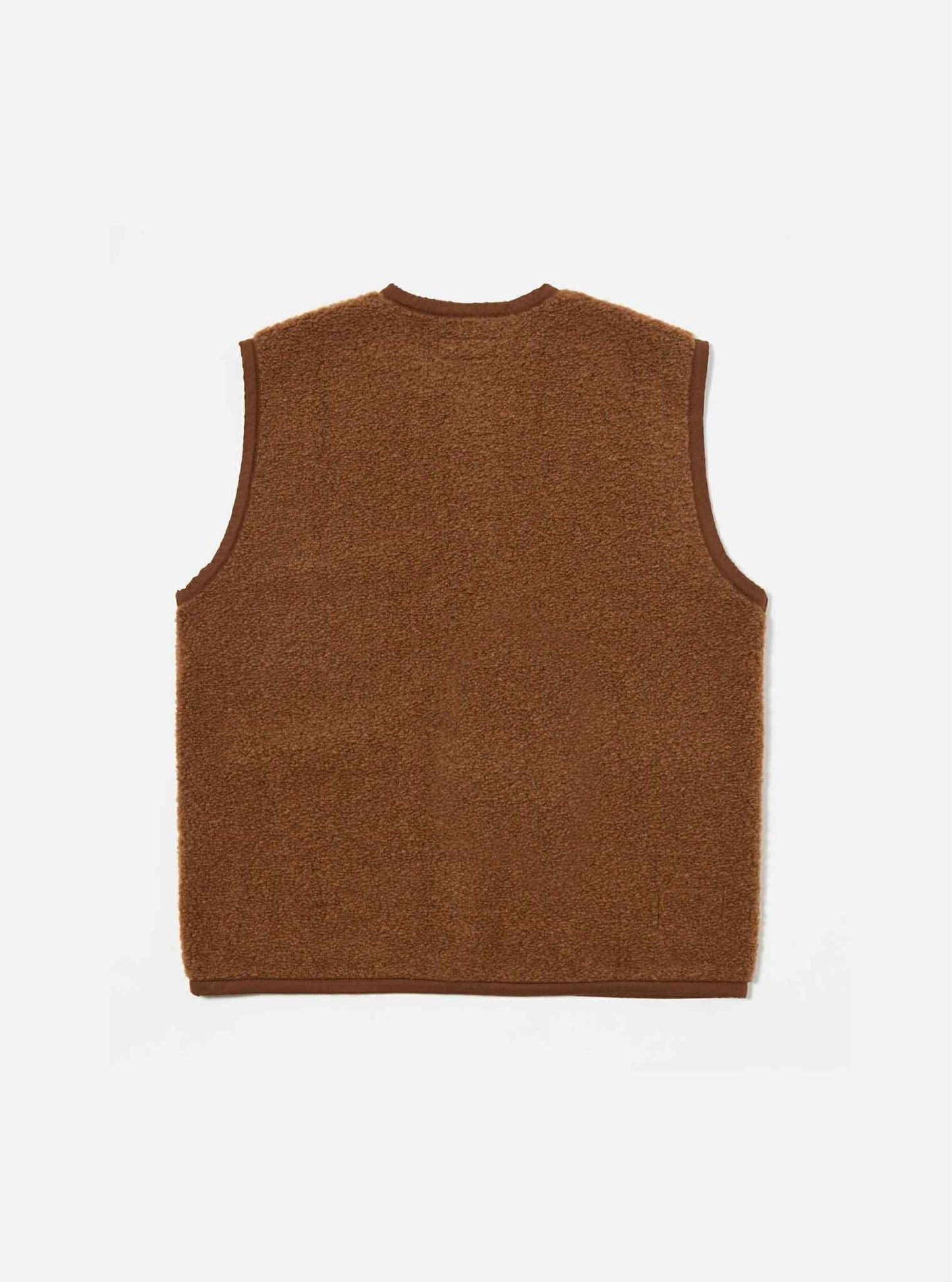 UNIVERSAL WORKS LANCASTER GILET ALVAR FLEECE - CUMIN