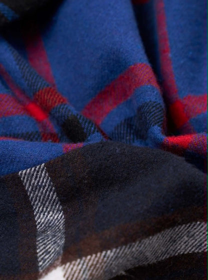 UNIVERSAL WORKS LAZY DAY SHIRT PATCHWORK CHECKS - BLUE