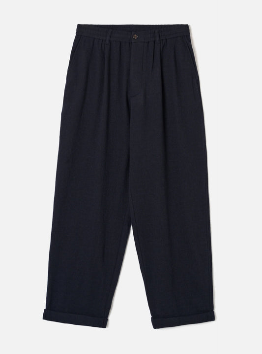 UNIVERSAL WORKS LINDBERG PANT ROBIN WOOL MIX - DARK NAVY
