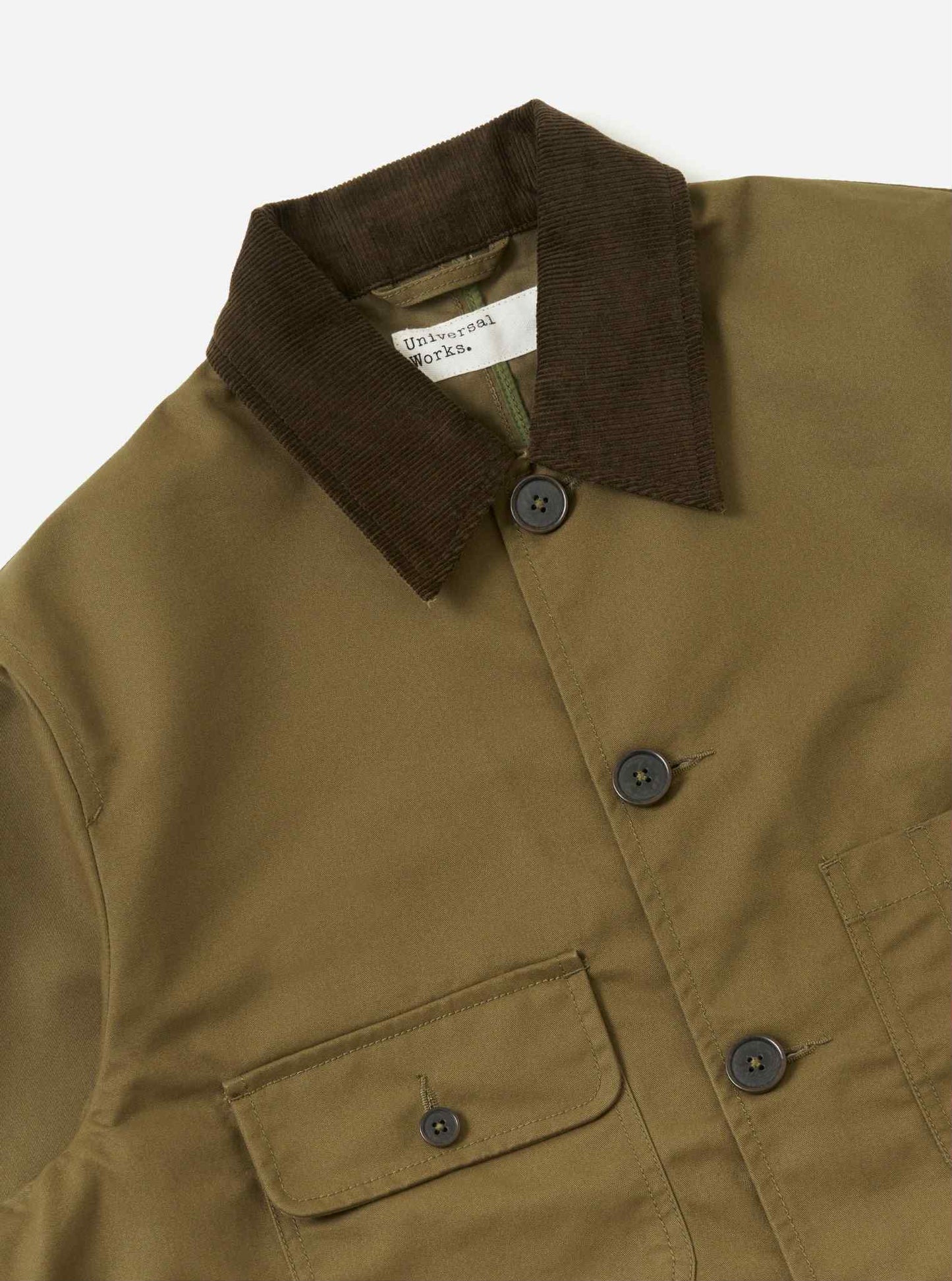 UNIVERSAL WORKS MERCHANT JACKET BRUSHED POLYTECH - KHAKI