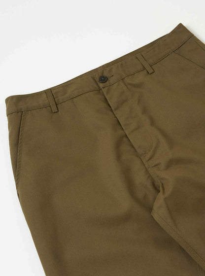 UNIVERSAL WORKS MILITARY CHINO BRUSHED POLYTECH - KHAKI