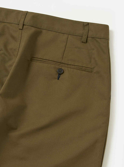 UNIVERSAL WORKS MILITARY CHINO BRUSHED POLYTECH - KHAKI