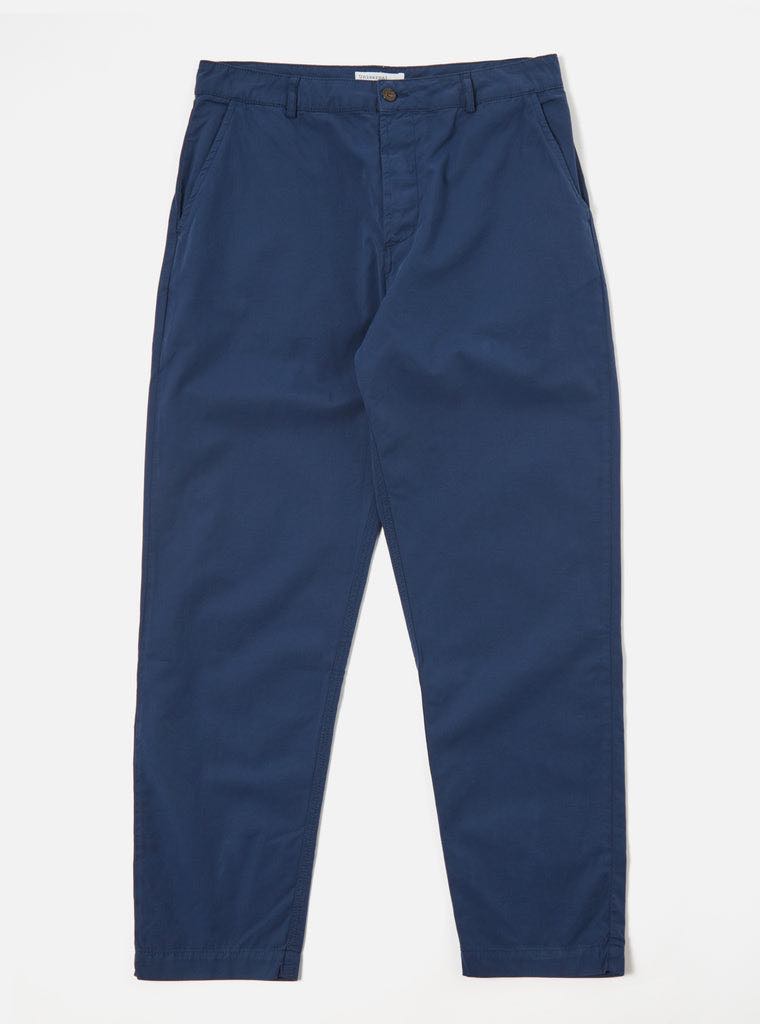 UNIVERSAL WORKS MILITARY CHINO SUMMER CANVAS - NAVY