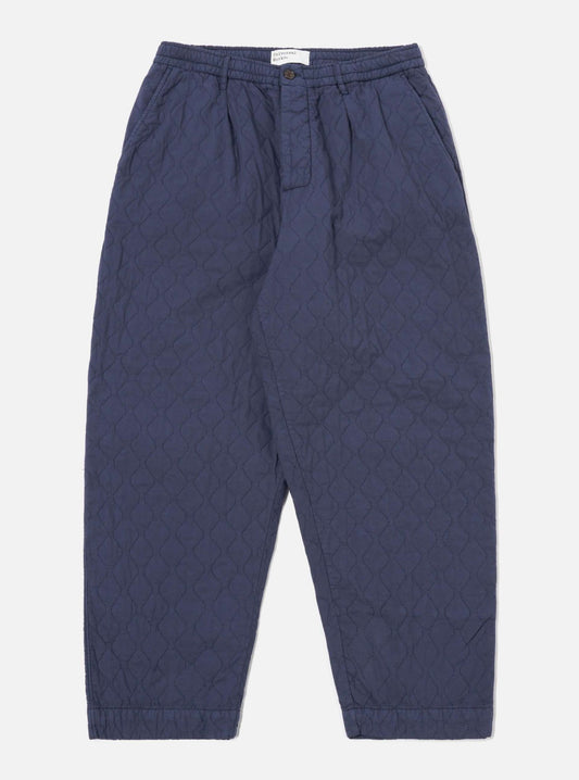 UNIVERSAL WORKS OXFORD PANT QUILT COTTON - DARK NAVY