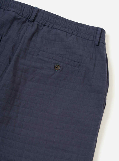 UNIVERSAL WORKS OXFORD PANT RAHIM COTTON - NAVY
