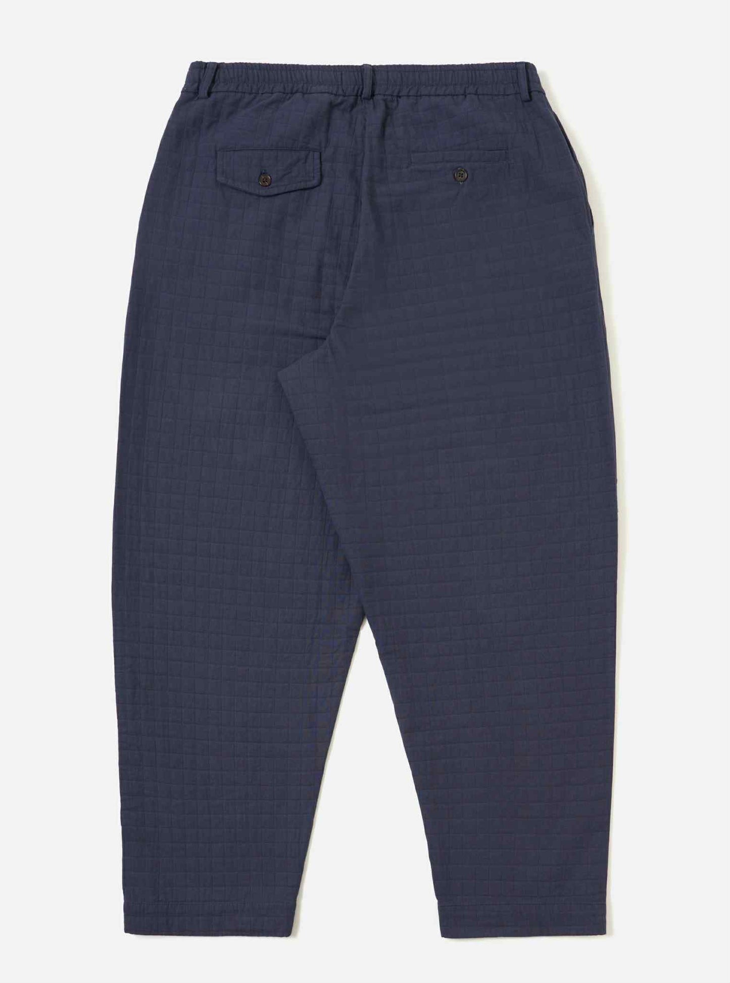 UNIVERSAL WORKS OXFORD PANT RAHIM COTTON - NAVY