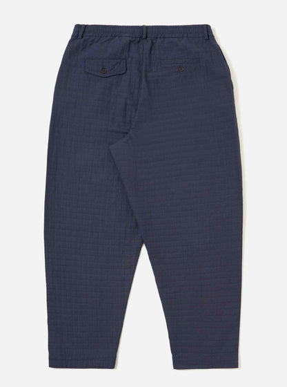 UNIVERSAL WORKS OXFORD PANT RAHIM COTTON - NAVY