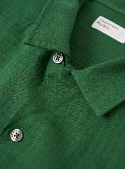 UNIVERSAL WORKS ROAD SHIRT LETTS COTTON - GREEN