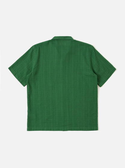 UNIVERSAL WORKS ROAD SHIRT LETTS COTTON - GREEN