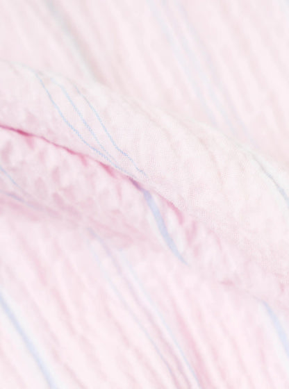 UNIVERSAL WORKS ROAD SHIRT LILY STRIPE - PINK