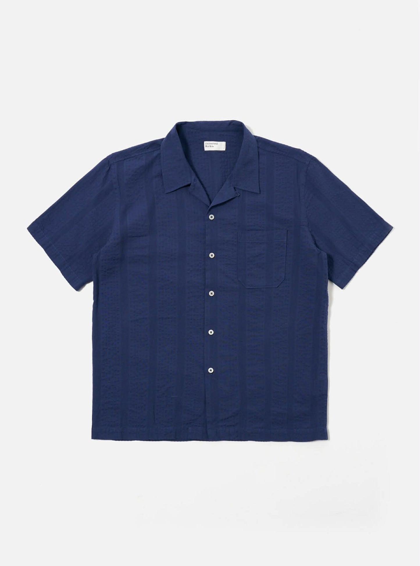 UNIVERSAL WORKS ROAD SHIRT MAUI COTTON - BLUE