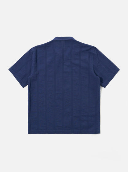 UNIVERSAL WORKS ROAD SHIRT MAUI COTTON - BLUE