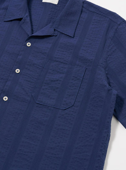 UNIVERSAL WORKS ROAD SHIRT MAUI COTTON - BLUE
