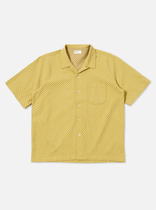 UNIVERSAL WORKS ROAD SHIRT MYKONOS COTTON - YELLOW