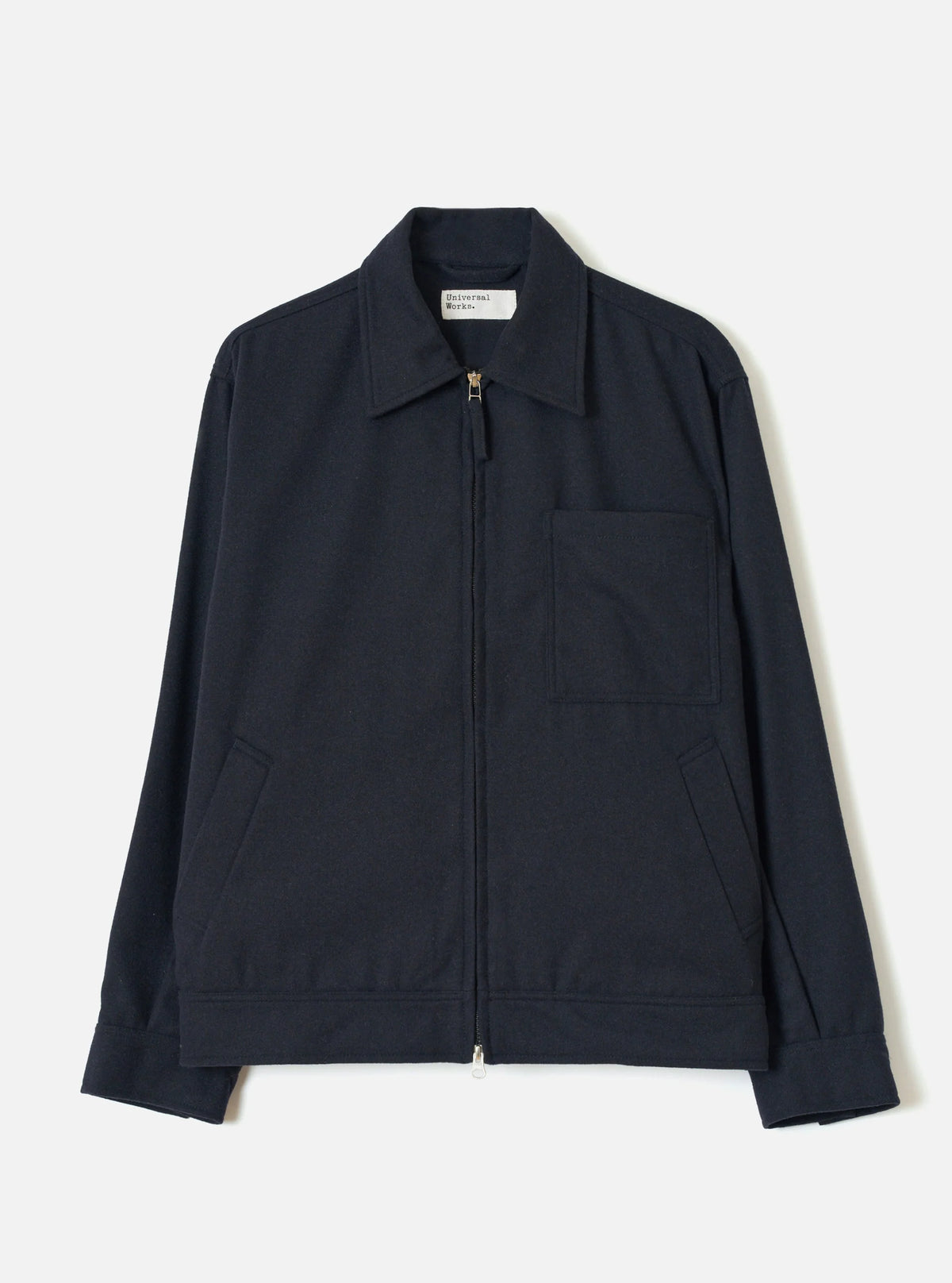 UNIVERSAL WORKS ROSE BOWL JACKET DUBLIN WOOL MIX - NAVY