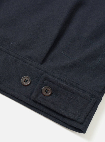 UNIVERSAL WORKS ROSE BOWL JACKET DUBLIN WOOL MIX - NAVY