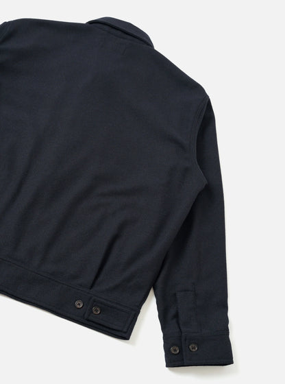UNIVERSAL WORKS ROSE BOWL JACKET DUBLIN WOOL MIX - NAVY