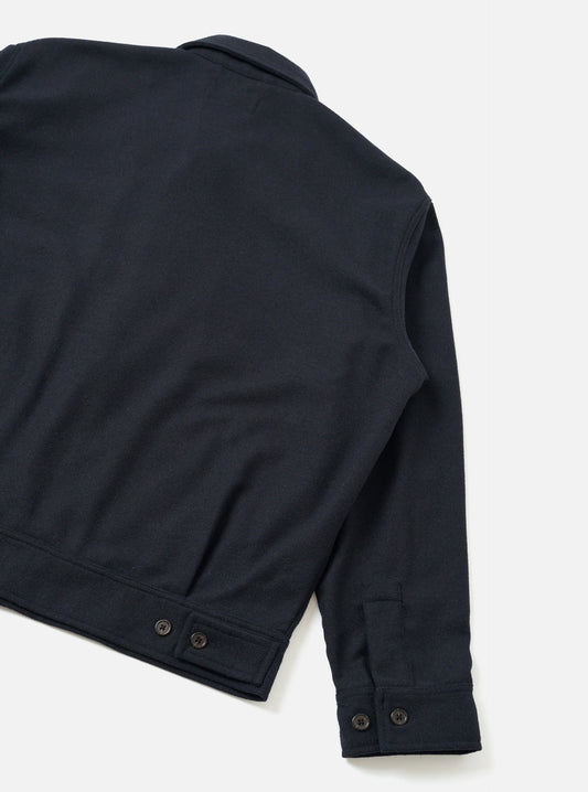 UNIVERSAL WORKS ROSE BOWL JACKET DUBLIN WOOL MIX - NAVY