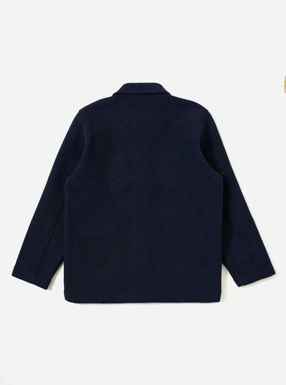 UNIVERSAL WORKS FIELD JACKET TECHNO MELTON - NAVY