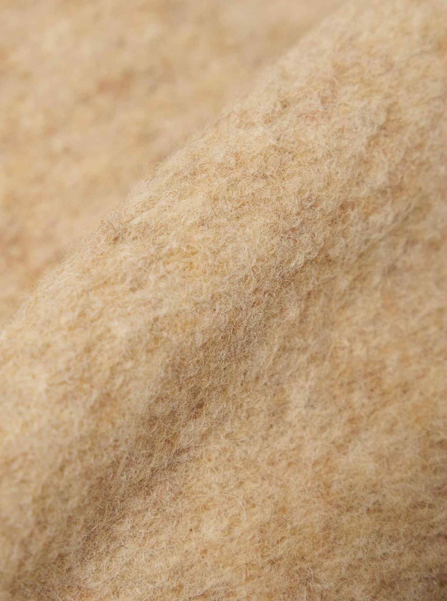 UNIVERSAL WORKS UNIFORM JACKET WOOL FLEECE - FAWN